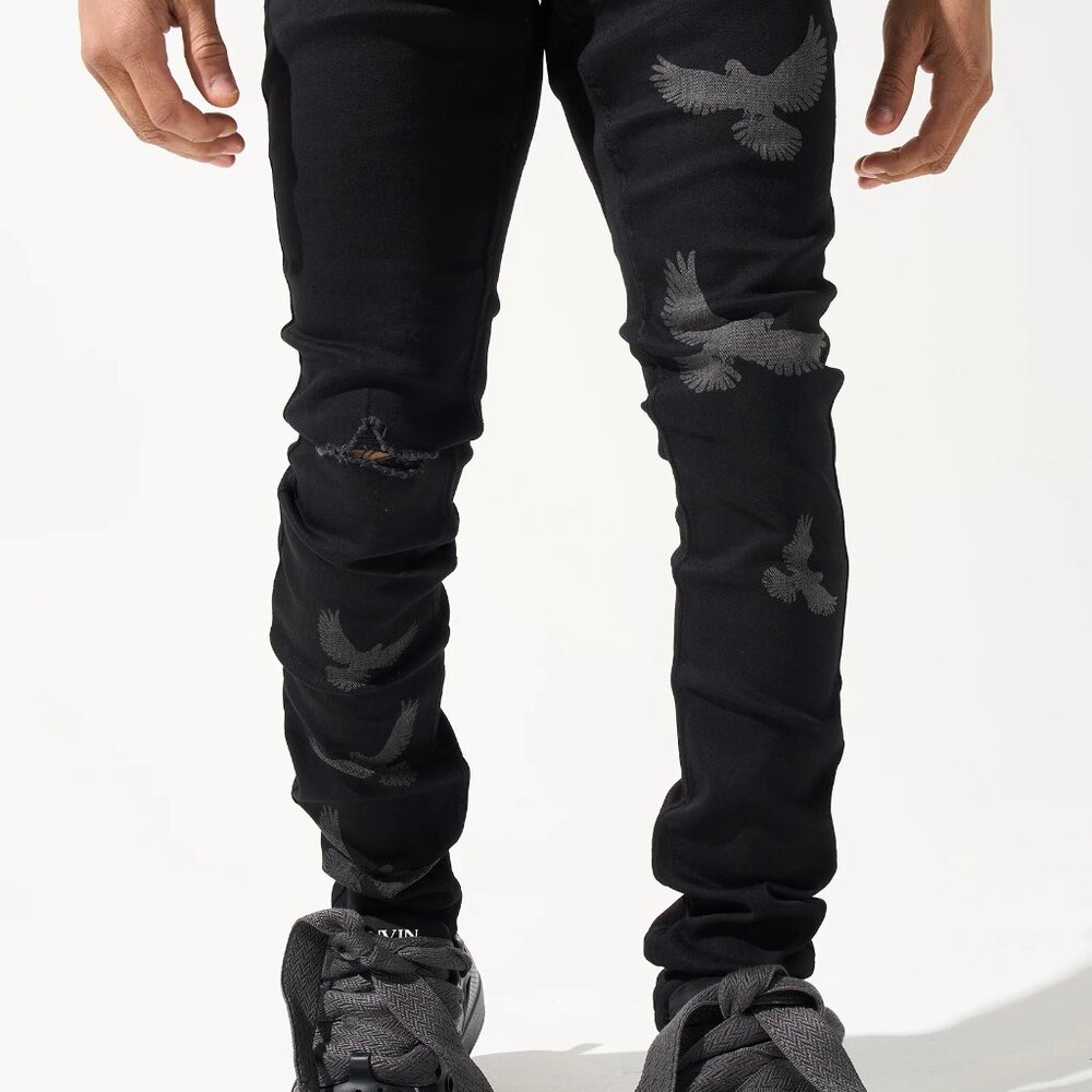SERENEDE Peace Black Jeans (Black)